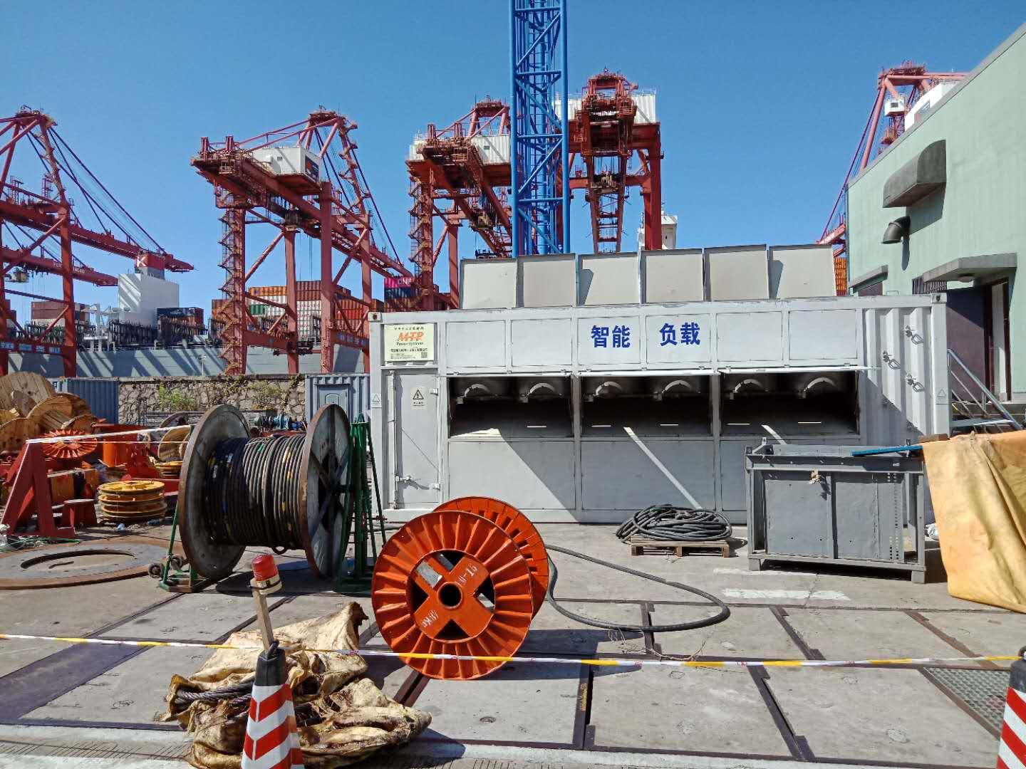 寧波港岸電電源測試