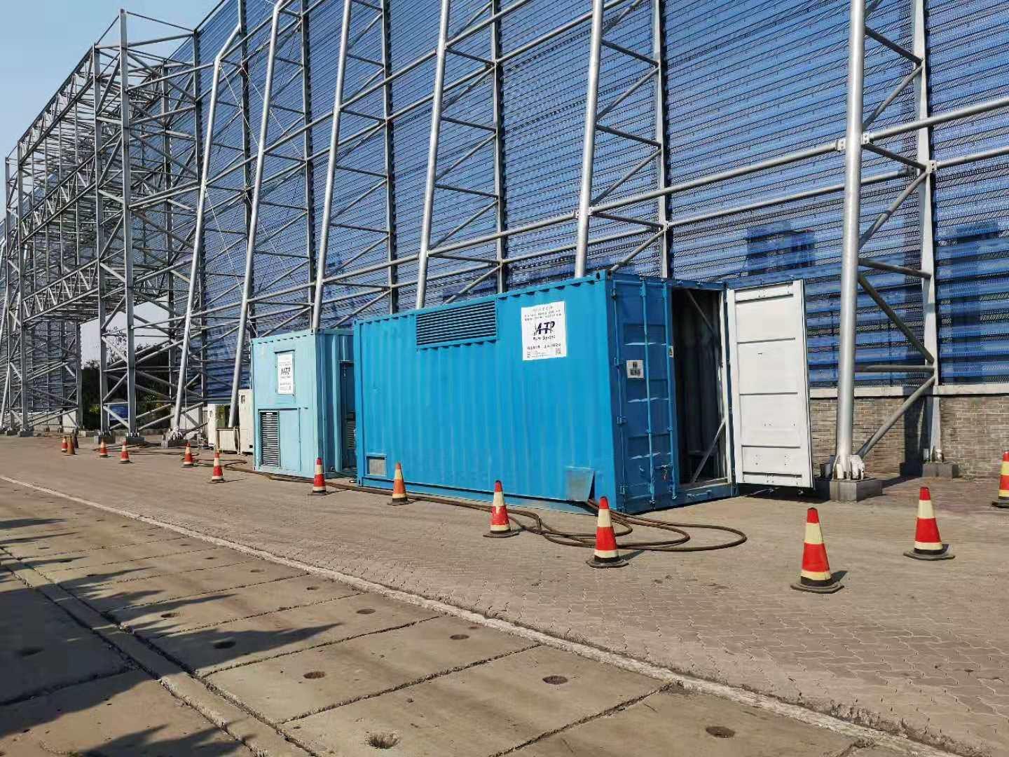 天津港煤碼頭岸電系統假負載測試